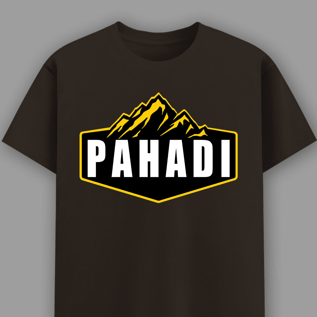 Pahadi- Unisex Round Neck Half Sleeves Round Neck T-shirt