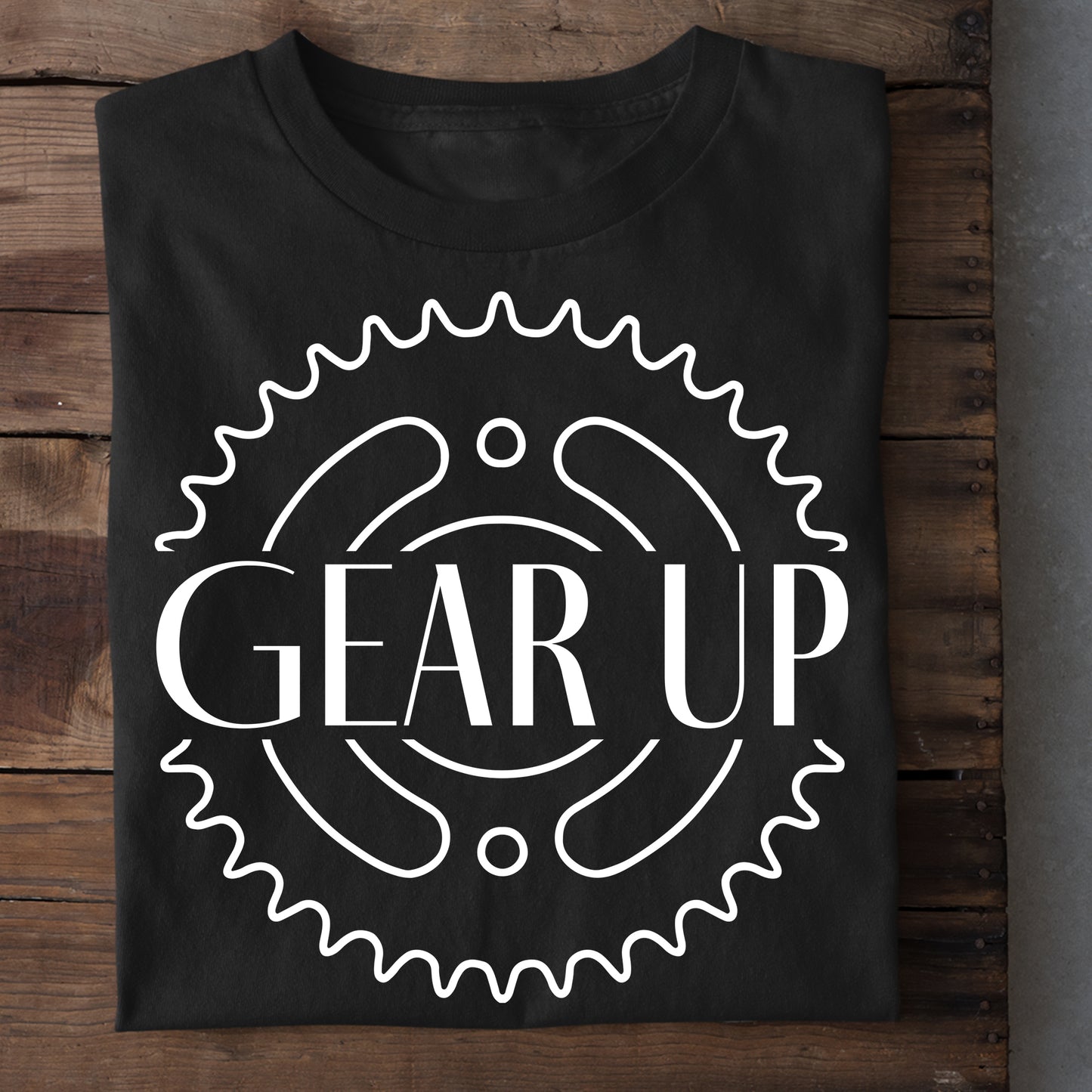 Gear Up- Unisex Round Neck Half Sleeves Classic T-shirt