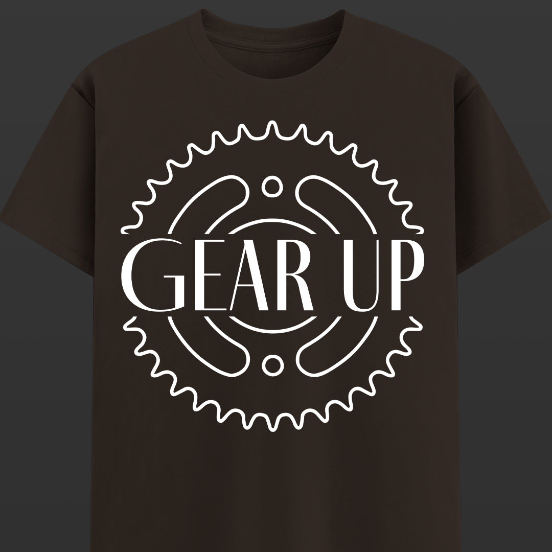 Gear Up- Unisex Round Neck Half Sleeves Classic T-shirt