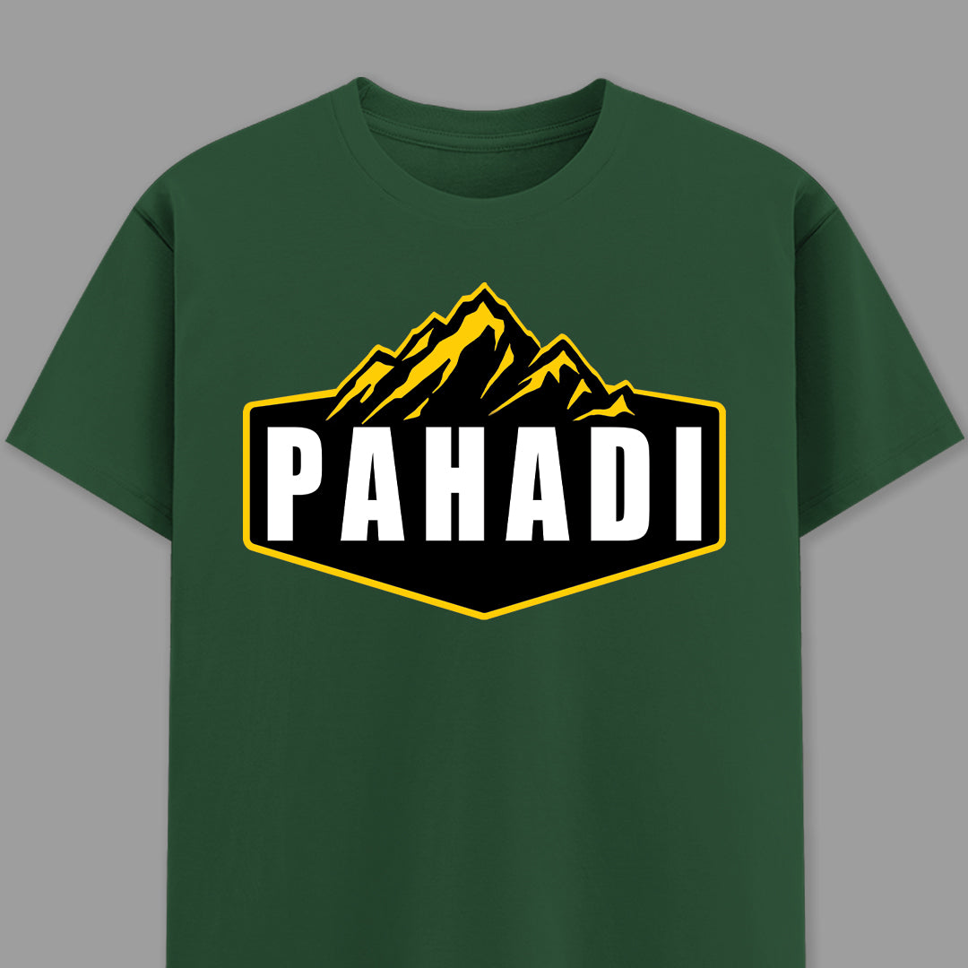 Pahadi- Unisex Round Neck Half Sleeves Round Neck T-shirt