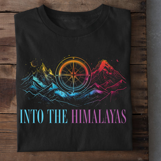 Into The Himalayas- Unisex Round Neck Half Sleeves T-shirt