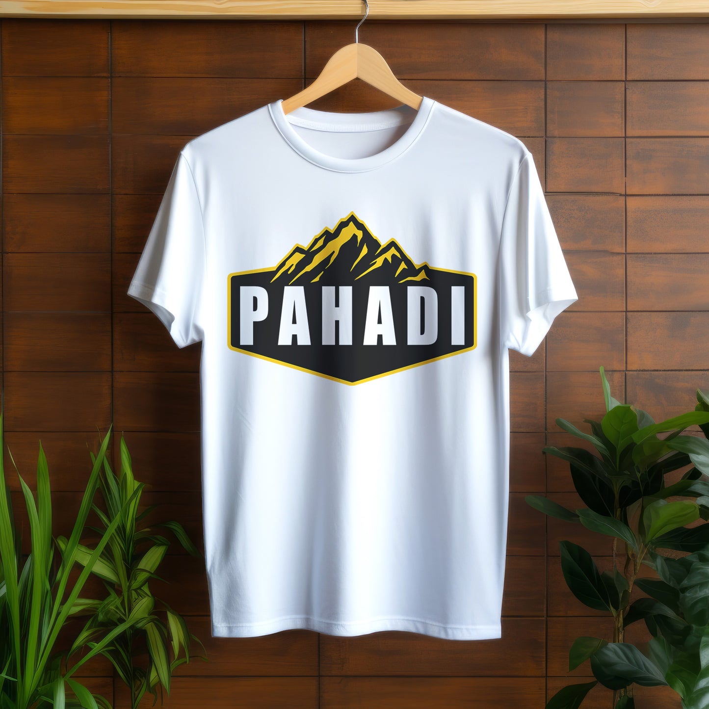 Pahadi- Unisex Round Neck Half Sleeves Round Neck T-shirt